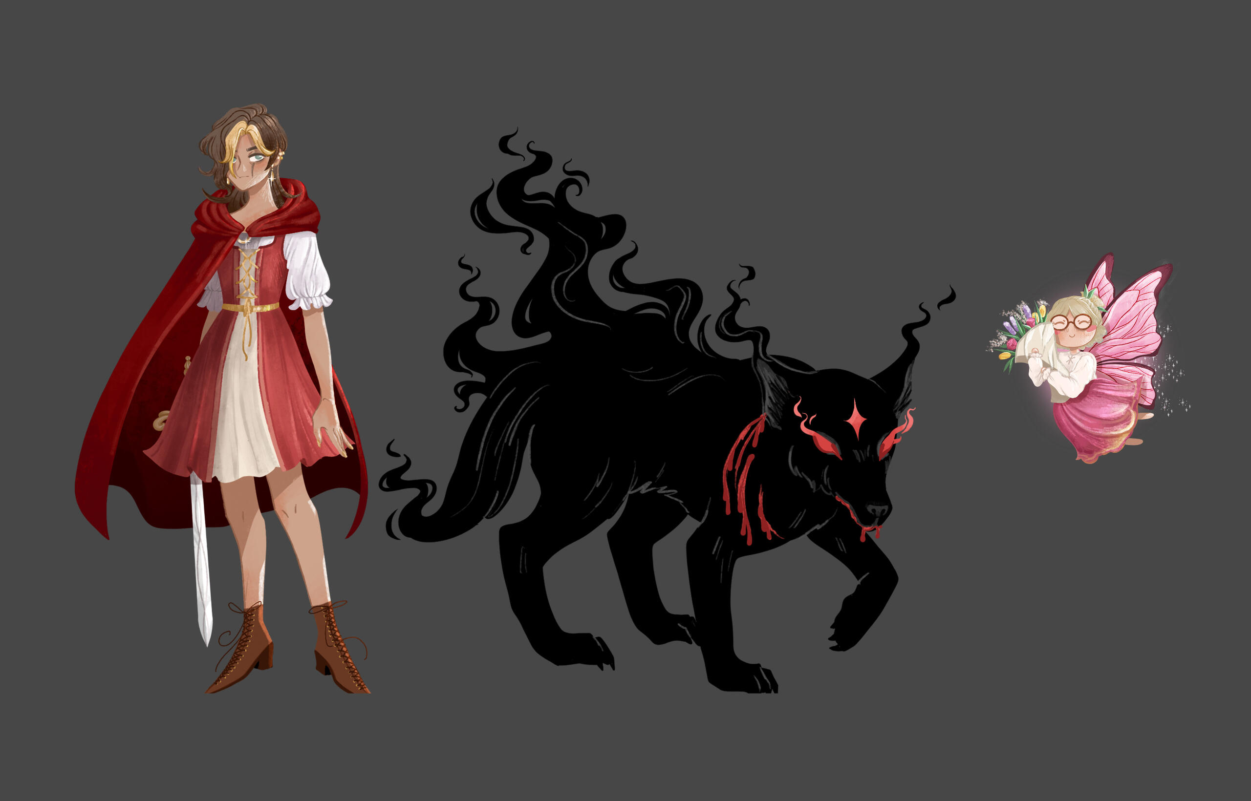 Little Red Characters