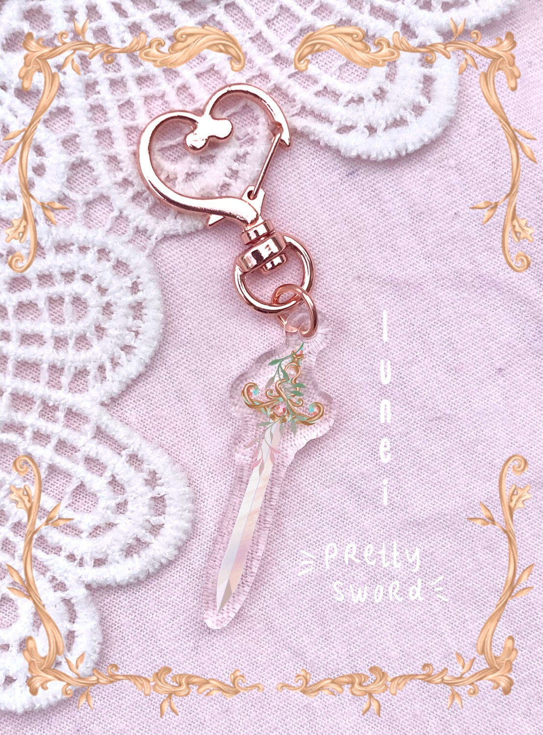Pretty Sword Keychain